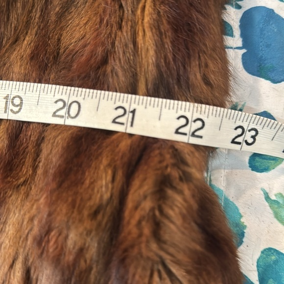 Gorgeous Brown Fur Coat GEORGE BENIOFF Oakland Reno San Francisco Sz L Shawl - Picture 11 of 12